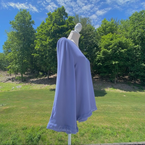 NWT Cloth & Stone Bell-Sleeve Top, Periwinkle Blue, Small - Picture 8 of 14